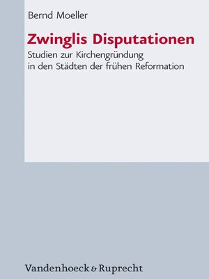 cover image of Zwinglis Disputationen